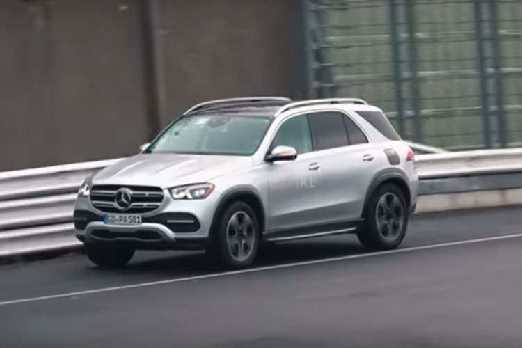 纯电续航100公里 曝全新奔驰GLE PHEV谍照