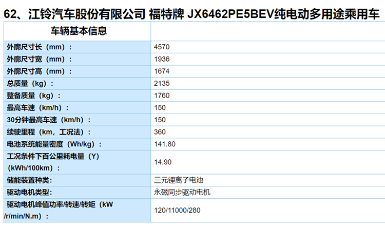 福特领界EV