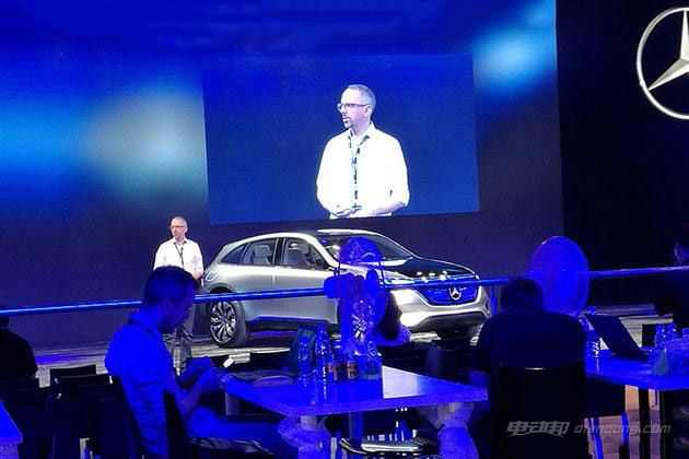 奔驰EQ纯电动概念车广州车展前夕曝光