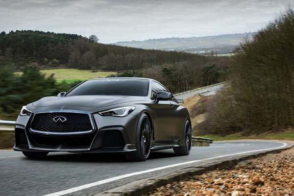 英菲尼迪Q60 Black S高性能混动原型车，定于巴黎车展亮相