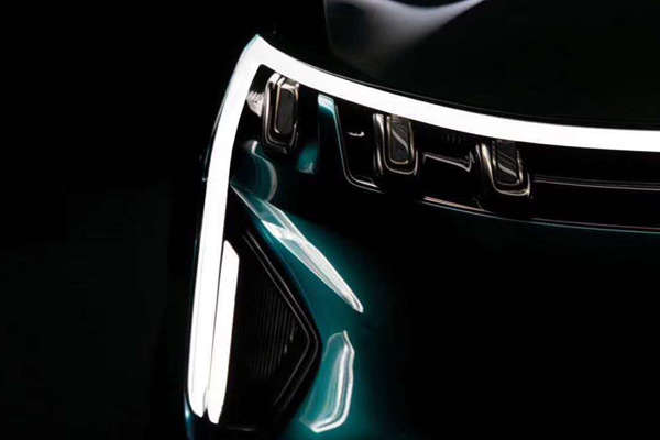 疑似采用了电子后视镜、贯穿式日间行车灯，威马发布新款SUV预告图