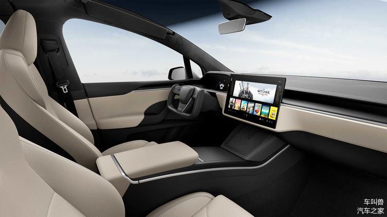 特斯拉modelsplaid手铐方向盘首次直拍